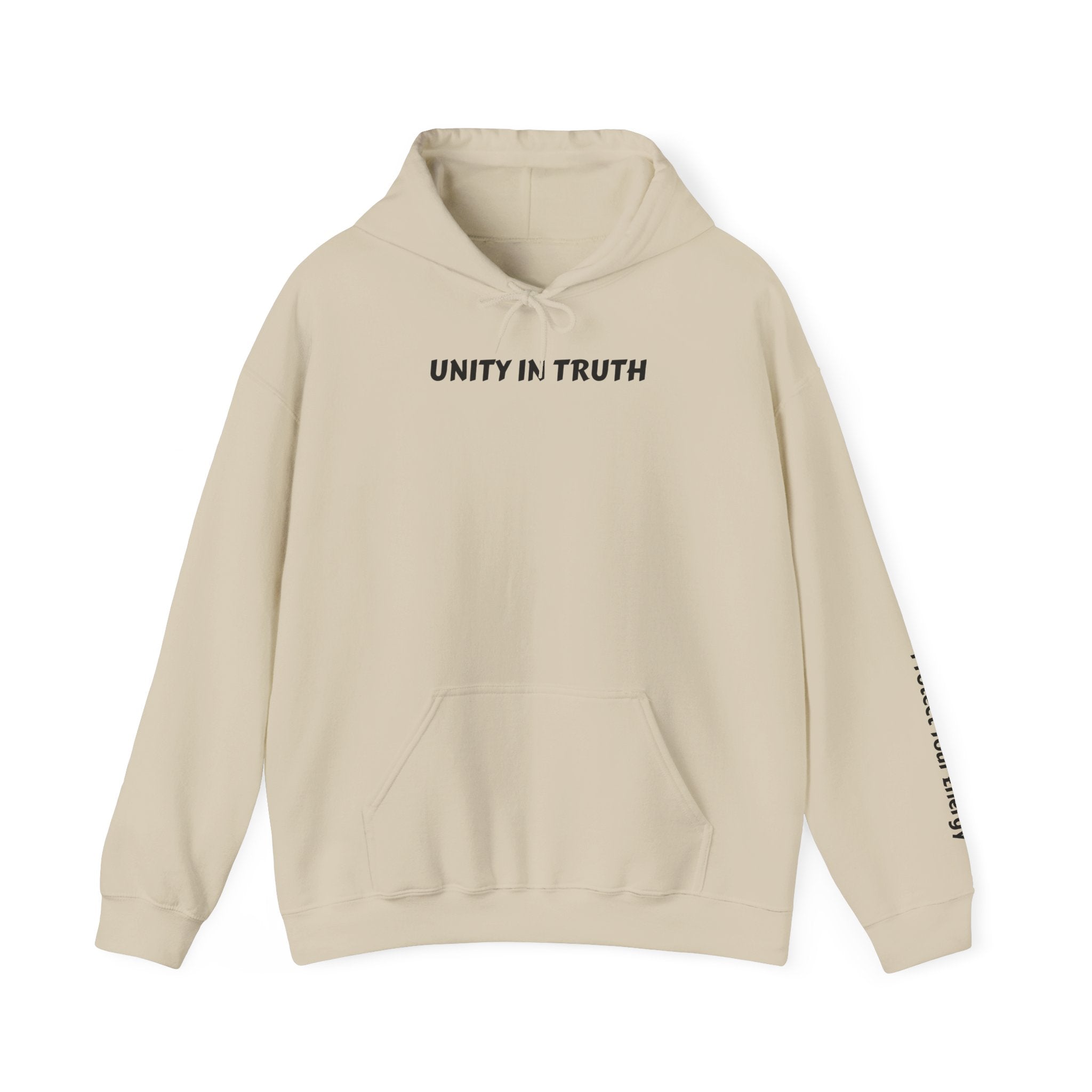Unity in Truth Hoodie —Sleeve: Protect Your Energy