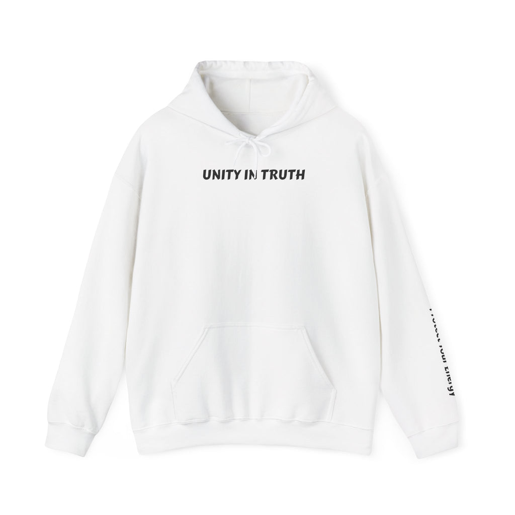 Unity in Truth Hoodie —Sleeve: Protect Your Energy