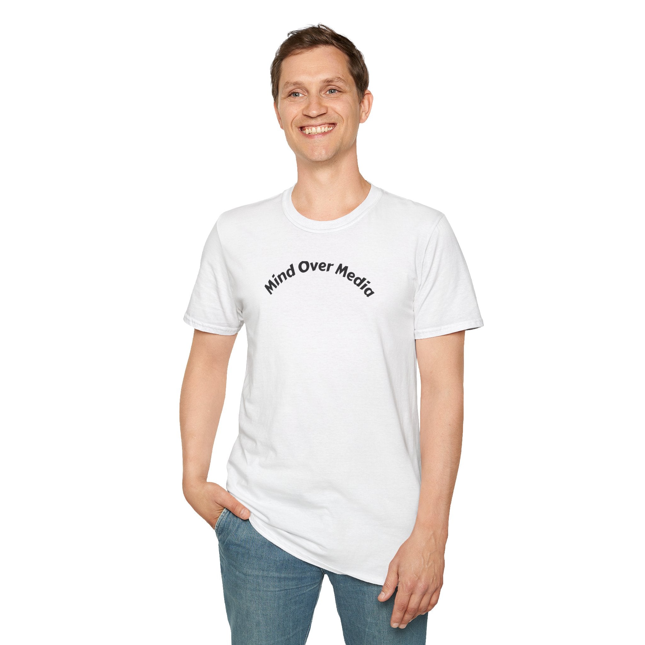 Mind Over Media T-Shirt — Minimalist Mental Wellness Tee