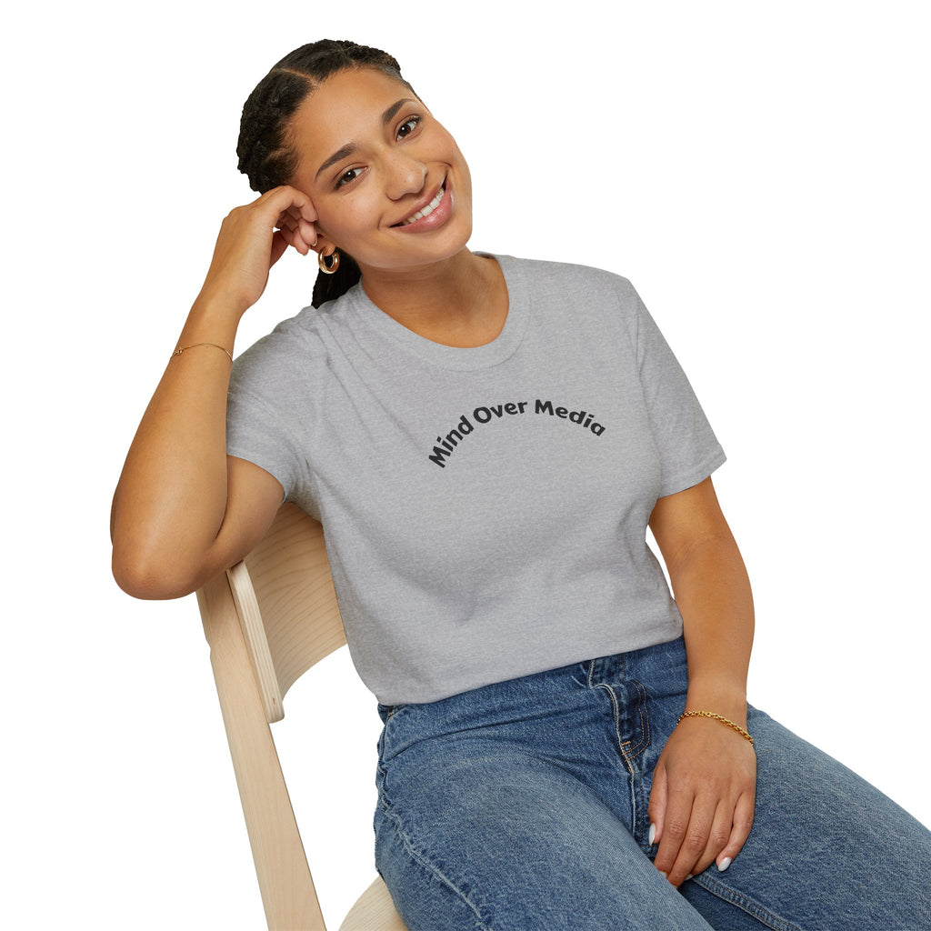 Mind Over Media T-Shirt — Minimalist Mental Wellness Tee
