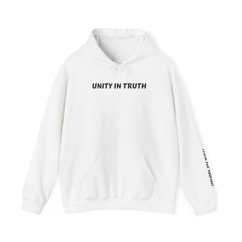 Unity in Truth Hoodie —Sleeve: Think For Yourself