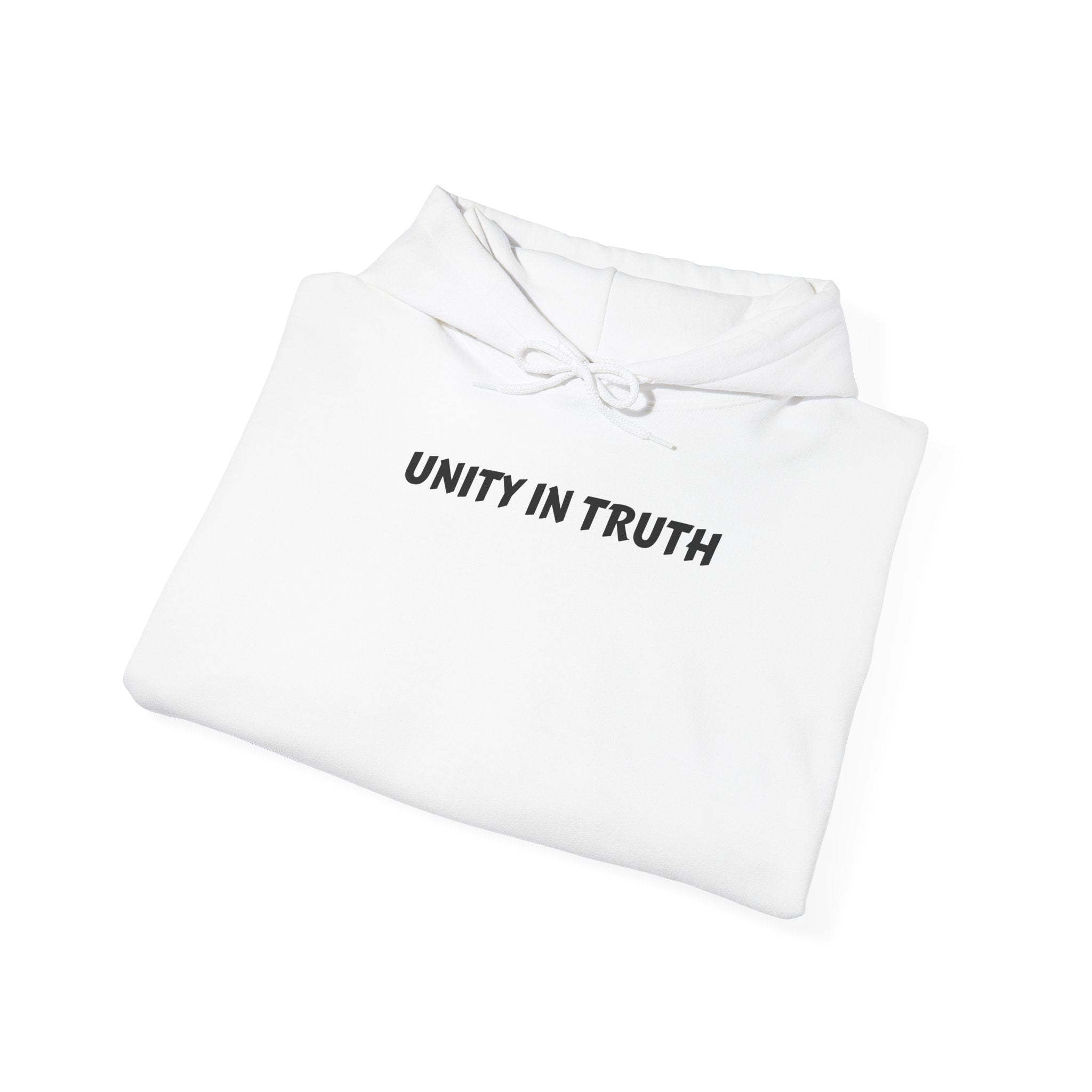 Unity in Truth Hoodie —Sleeve Message : Peace Over Chaos