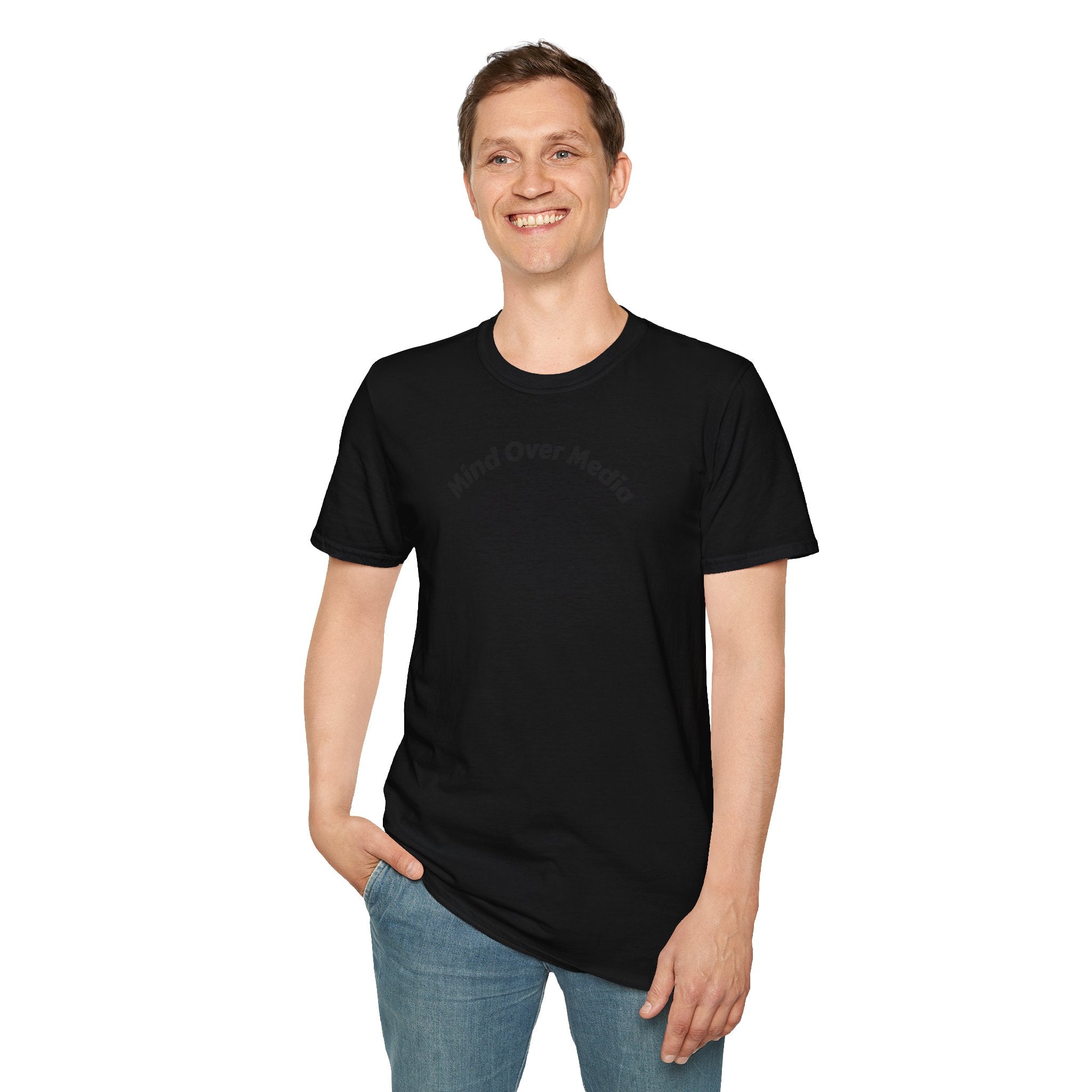 Mind Over Media T-Shirt — Minimalist Mental Wellness Tee
