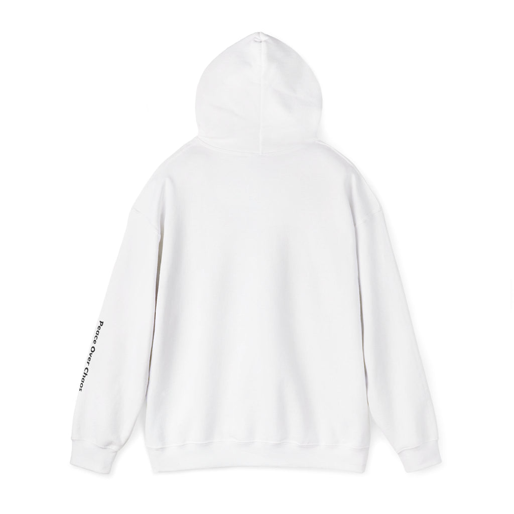 Unity in Truth Hoodie —Sleeve Message : Peace Over Chaos