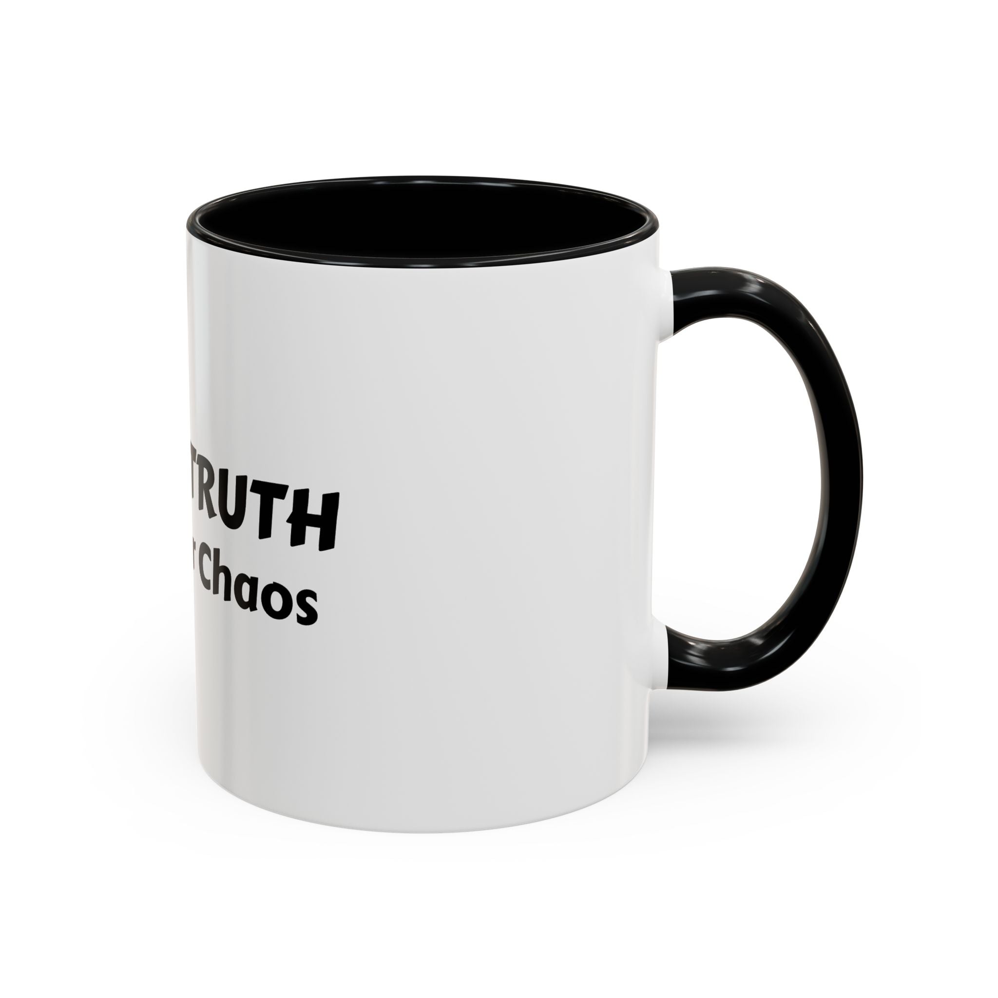 UNITY IN TRUTH: Accent Coffee Mug — Inspirational Black-Trim Ceramic Mug (11/15 oz)