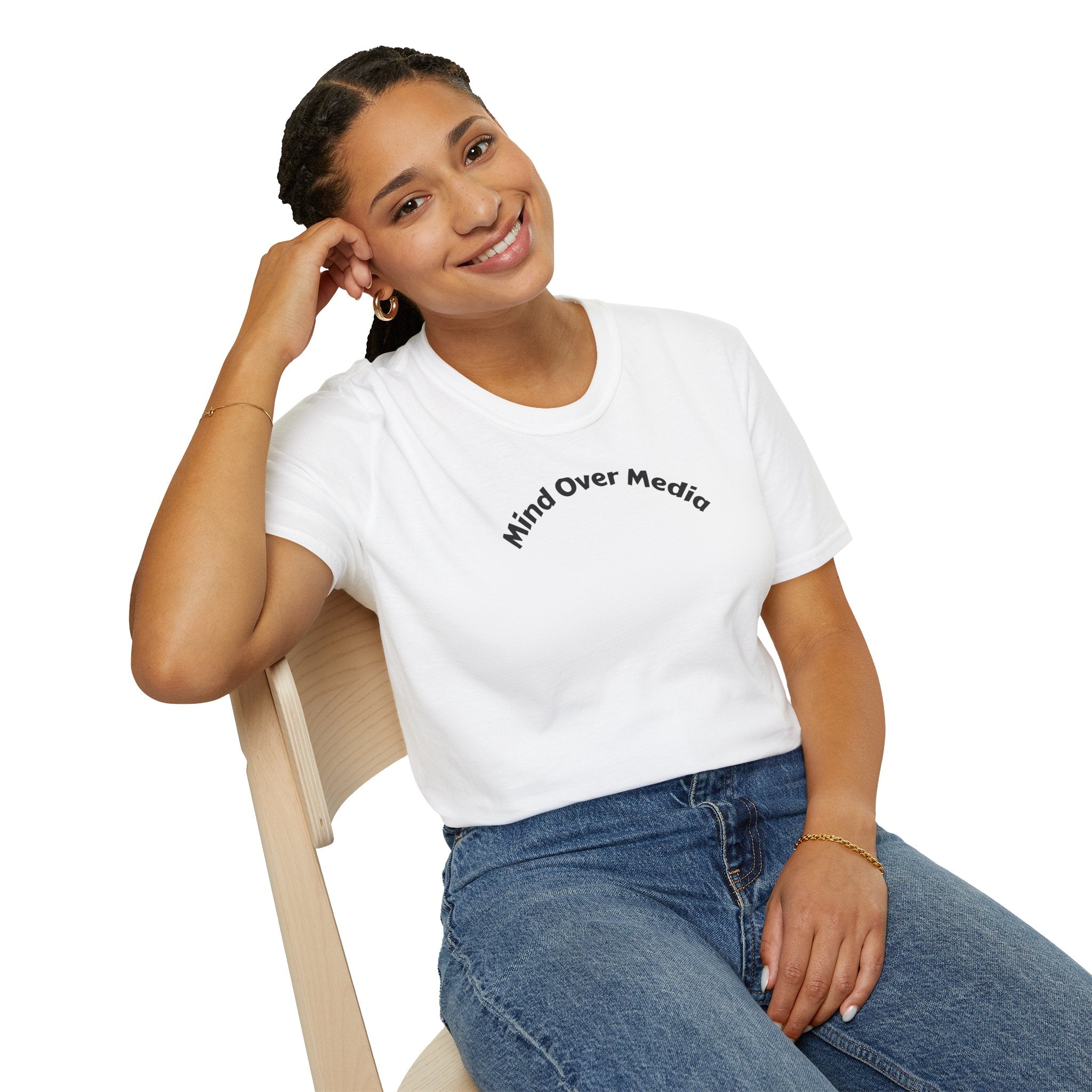 Mind Over Media T-Shirt — Minimalist Mental Wellness Tee