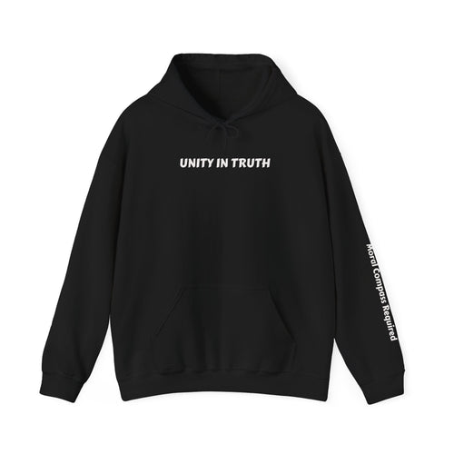 Unity In Truth Hoodie — Sleeve: Moral Compass Required