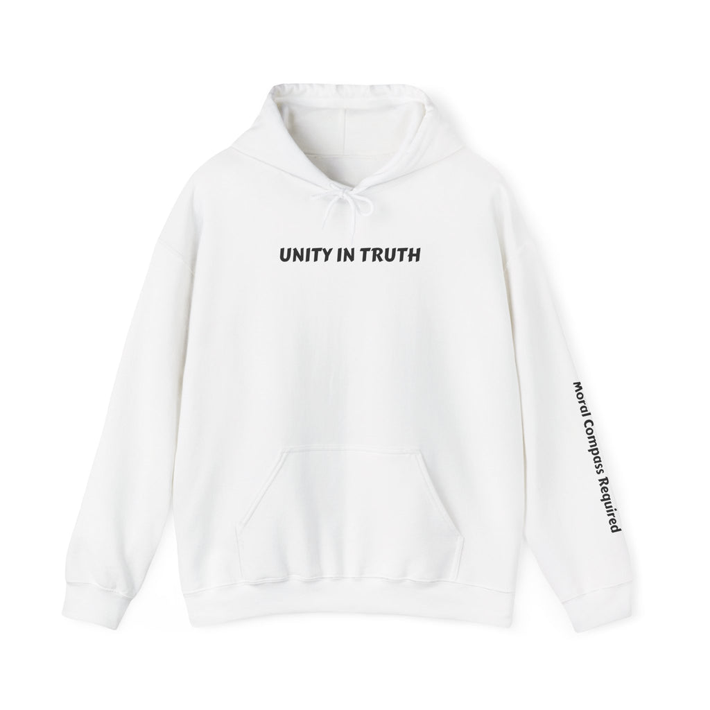 Unity In Truth Hoodie — Sleeve: Moral Compass Required