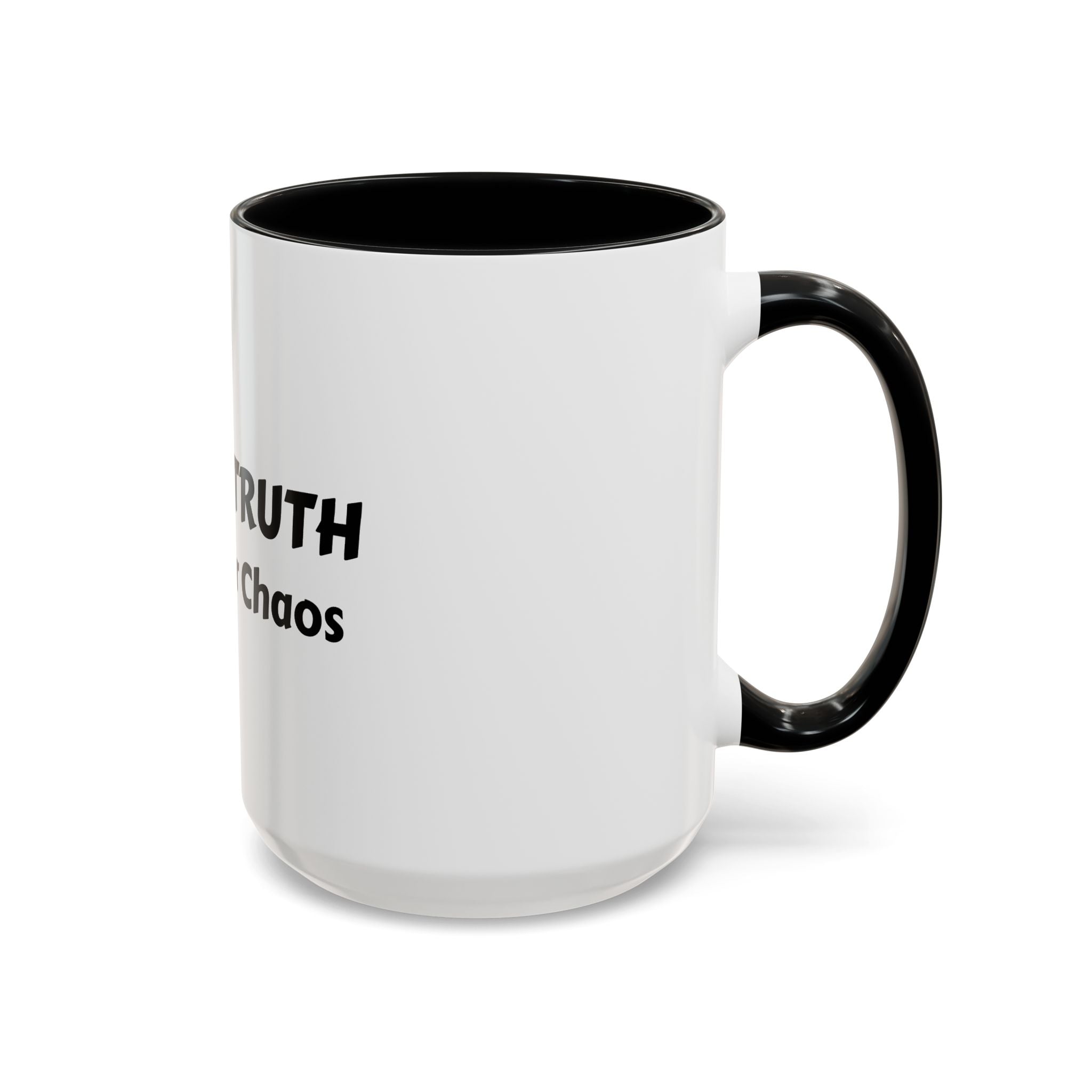 UNITY IN TRUTH: Accent Coffee Mug — Inspirational Black-Trim Ceramic Mug (11/15 oz)