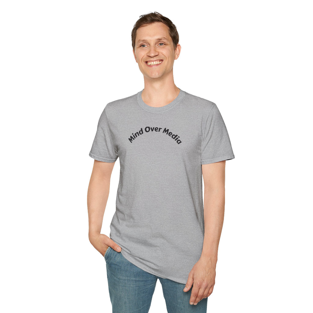 Mind Over Media T-Shirt — Minimalist Mental Wellness Tee